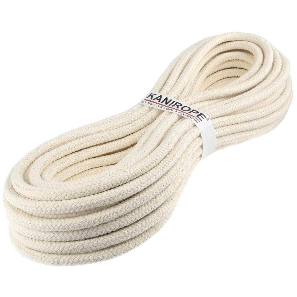 beige 12 mm Natur Seil Baumwolle Wäscheleine  gedreht geflochten Fesselseil 